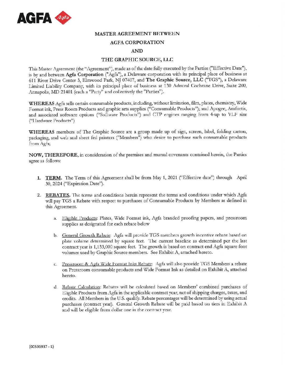 2021 AGFA Agreement