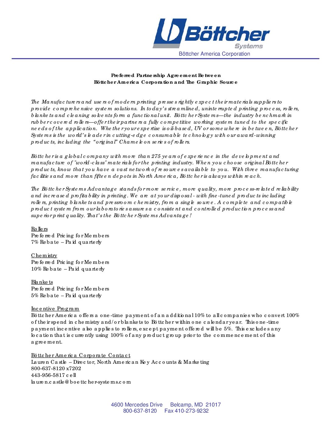 Bottcher Contract Summary – TGS
