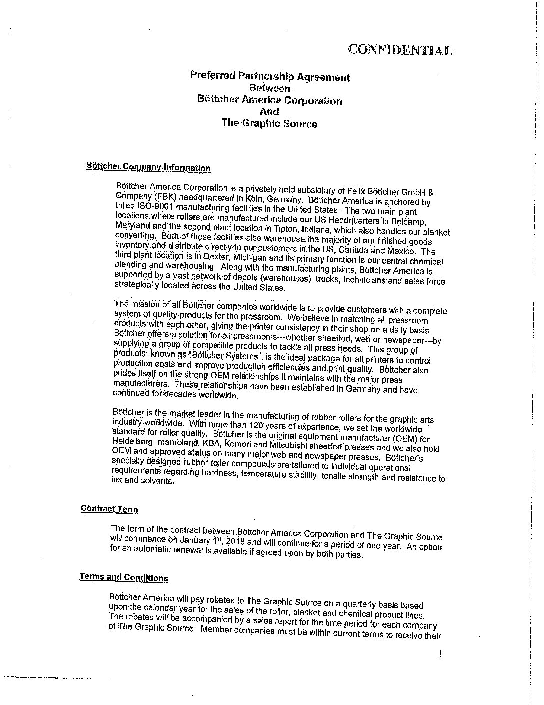 Bottcher Signed Agreement