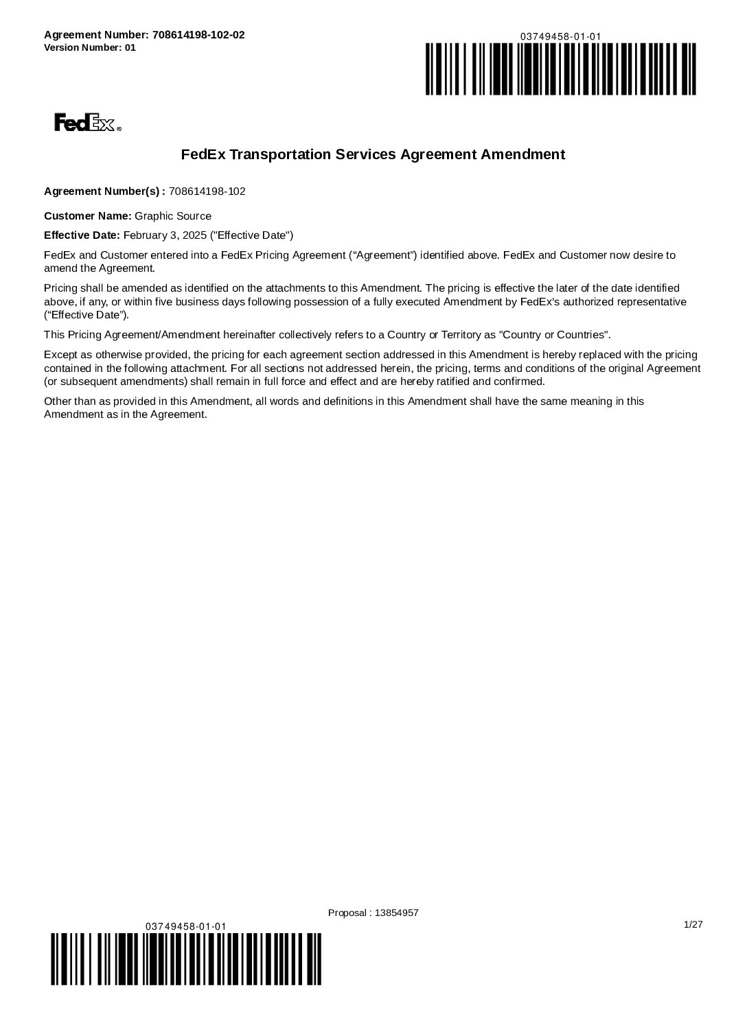 FedEx TGS Agreement-02-17-2025