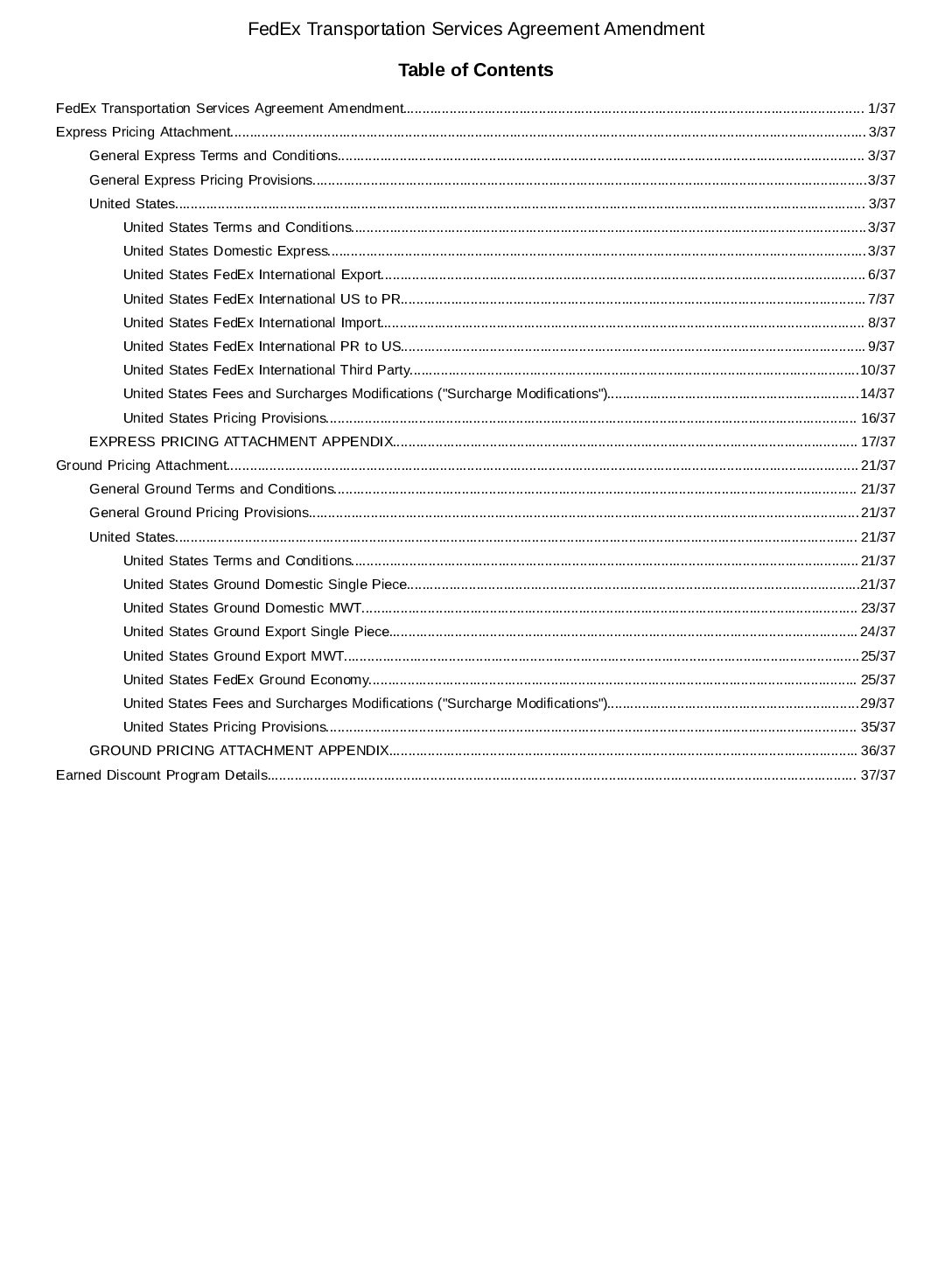 Graphic Source-FedEx parcel pricing agreement 37 pages 6-9-2023