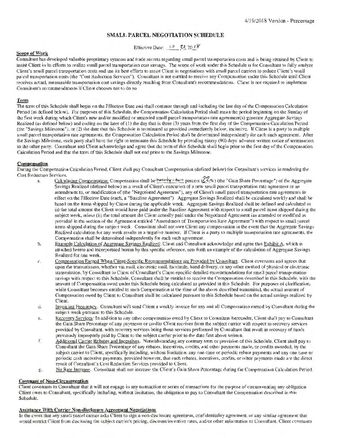 TGS_Transportation-Impact-Small-Pacel-Negotiation-Schedule October 2018 Executed
